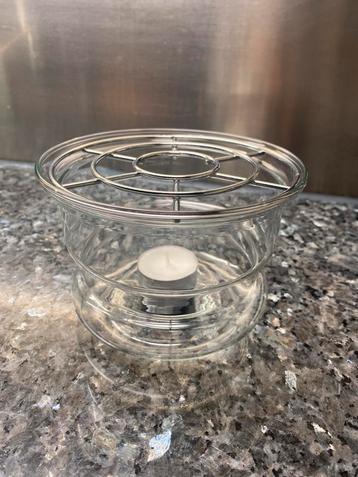 Randwyck Ceylon glazen theestoof/theepotverwarmer beschikbaar voor biedingen