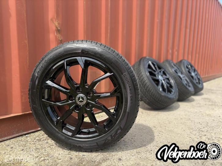 Mercedes C klasse velgen + Vredestein winterbanden, Auto-onderdelen, Banden en Velgen, Banden en Velgen, Winterbanden, 17 inch