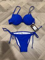 Push up bikini maat 40 cup B, Verzenden, Nieuw, Blauw, Bikini