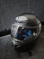 Matzwarte motorhelm maat M, Motoren, Ophalen, Tweedehands, Integraalhelm, Overige merken