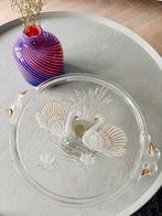 Walther Glas Taartplateau - Zwanen Design, Antiek en Kunst, Antiek | Glas en Kristal, Ophalen of Verzenden