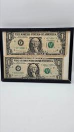 2x 1 dollar ingelijst, Ophalen of Verzenden, Noord-Amerika, Setje
