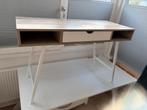 Bureau JYSK ABBETVED 48120 Licht eiken / Wit, Ophalen, Zo goed als nieuw
