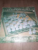 Glazen schaakspel, Een of twee spelers, Ophalen of Verzenden, Zo goed als nieuw