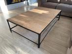 Te koop: salontafel hout/metaal, Huis en Inrichting, 50 tot 100 cm, Minder dan 50 cm, Industrieel, 150 tot 200 cm