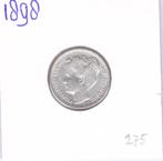 Schaarse 25 cent 1898 Kroningsjaar van 275 euro nu 225 euro., Postzegels en Munten, Zilver, 25 cent, Ophalen of Verzenden, Koningin Wilhelmina
