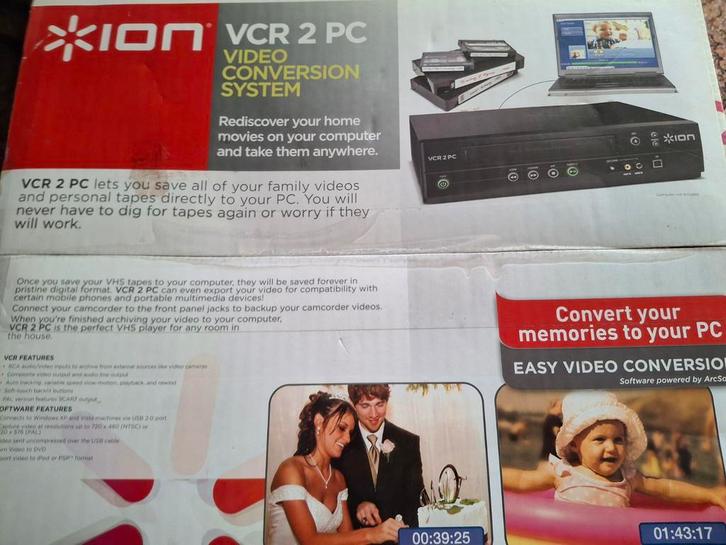 ION VCR 2 PC Video Conversie Systeem, Audio, Tv en Foto, Converters, Nieuw, Ophalen of Verzenden