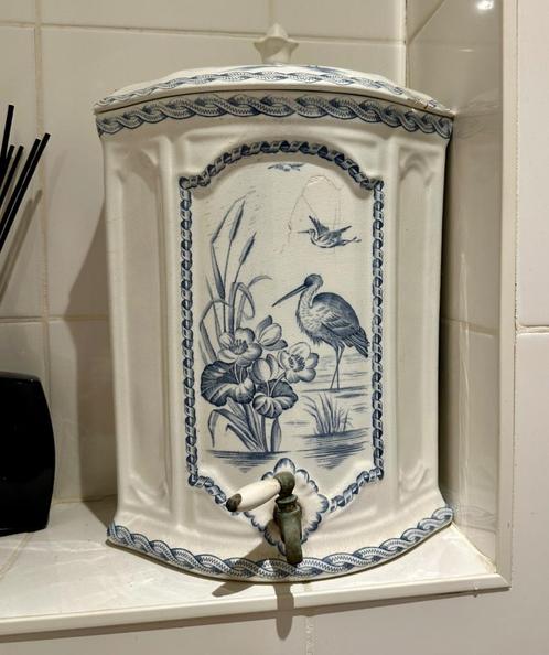 Waterreservoir Petrus Regout, decor Struis, Antiek en Kunst, Antiek | Keramiek en Aardewerk, Ophalen