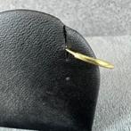 Gouden oorbellen | 14K | 0,63 gr | creolen glad | 386298, Ophalen of Verzenden, Zo goed als nieuw, Knopjes of Stekers, Goud