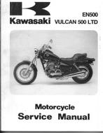 Kawasaki EN500 Vulcan 500 LTD Service manual (7138z), Motoren, Handleidingen en Instructieboekjes, Verzenden, Kawasaki