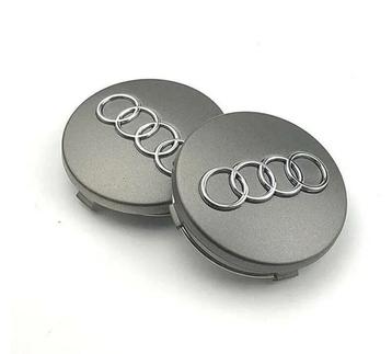 Audi naafdoppen grijs zilver 60 mm 4 stuks nieuw beschikbaar voor biedingen