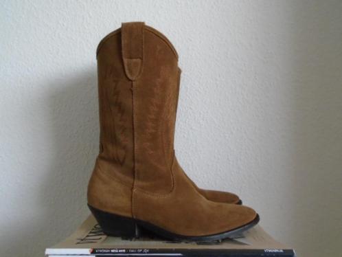 Catarina Martins bruine cowboy boots, western laarzen 36, Kleding | Dames, Schoenen, Zo goed als nieuw, Hoge laarzen, Bruin, Ophalen of Verzenden