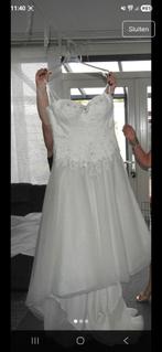 Elegante trouwjurk maat 42, Kleding | Dames, Trouwkleding en Trouwaccessoires, Trouwjurk, Wit, Ophalen of Verzenden, Onbekend