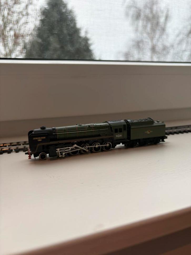 Minitrix Evening Star - Klassiek Brits Model, Hobby en Vrije tijd, Modeltreinen | H0, Gebruikt, Locomotief, Gelijkstroom, Trix