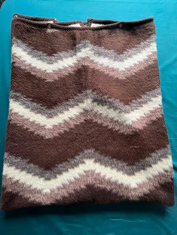 Vintage super warme Plaid/Woondeken '70s met Rits beschikbaar voor biedingen