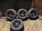 Bmw 5 serie velgen zwart met winterbanden 17 inch, Auto-onderdelen, Banden en Velgen, Ophalen
