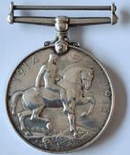 ZILVEREN BRITSE OORLOGSMEDAILLE WO I, Ophalen of Verzenden, Landmacht, Engeland, Lintje, Medaille of Wings