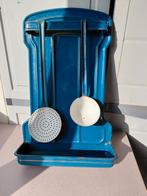 Emaile hangbord met lepel en spaan, Ophalen of Verzenden