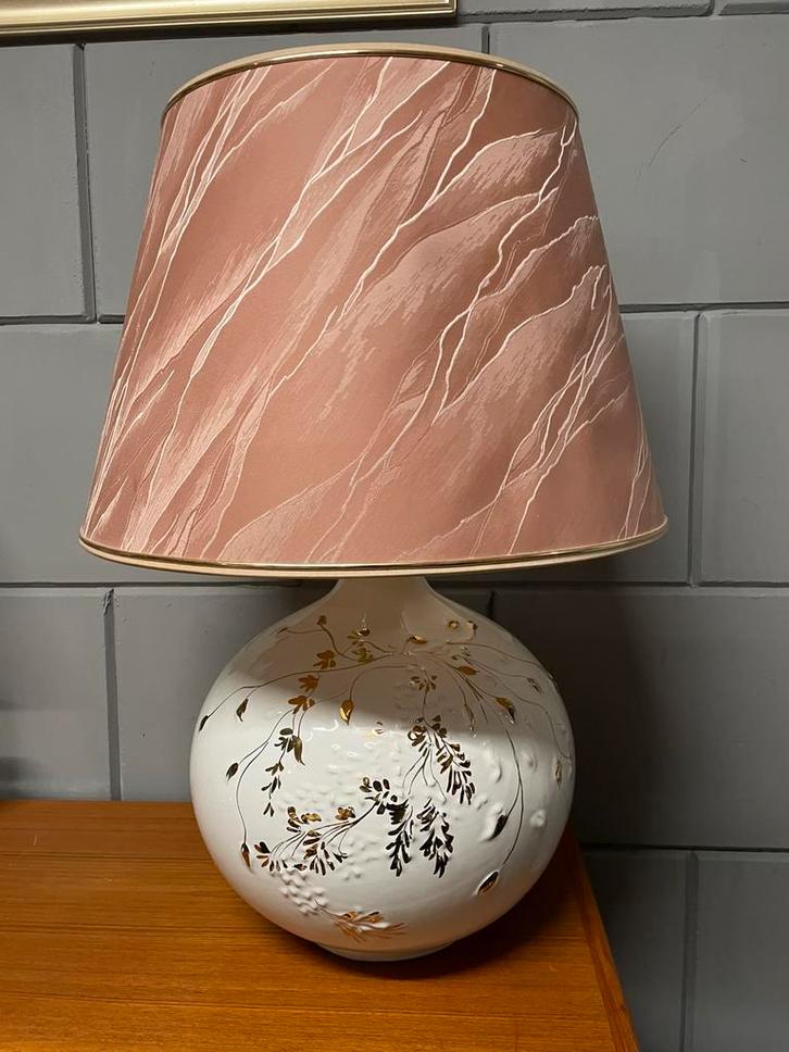 Vintage grote lamp keramiek in de stijl Jonsberg ikea, Huis en Inrichting, Lampen | Vloerlampen, Zo goed als nieuw, Minder dan 100 cm