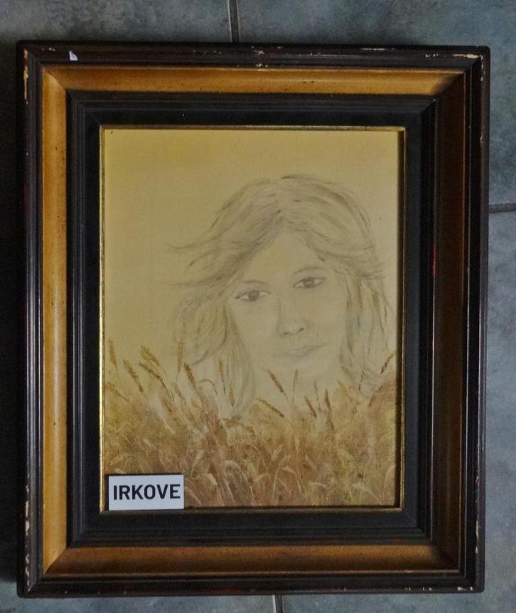 BOVEN HET MAAIVELD * Olieverf op Linnen *, Antiek en Kunst, Kunst | Schilderijen | Klassiek, Ophalen of Verzenden