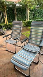 2 campingstoelen Crespo met voetenrekje, Ophalen, Zo goed als nieuw, Campingstoel