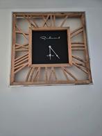 Hout met zwart.Merk van Richmond., Huis en Inrichting, Woonaccessoires | Klokken, Ophalen, Wandklok