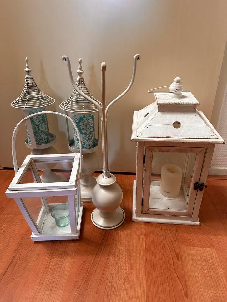 Sfeervolle interieur set, Huis en Inrichting, Woonaccessoires | Kandelaars en Kaarsen, Gebruikt, Kandelaar, Minder dan 25 cm, Metaal