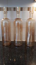 Rosegoud Siervazen/sierflessen 3 stuks, Huis en Inrichting, Woonaccessoires | Vazen, Overige kleuren, Ophalen of Verzenden, Minder dan 50 cm