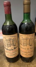 Chateau du Mass Bordeaux Superieur 1976 & 1978, Gebruikt, Frankrijk, Ophalen of Verzenden, Rode wijn