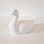 Vintage witte porselein duif beeld vogel beeldje, Antiek en Kunst, Ophalen of Verzenden