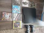 Ps3 met spellen, Met 2 controllers, Ophalen of Verzenden, 160 GB, Slim