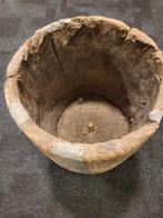 Houten Ton met Zinken Strips, Ophalen