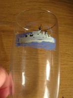 glas met afbeelding marineschip D808 destroyer Holland, Ophalen of Verzenden, Marine, Nederland, Overige typen