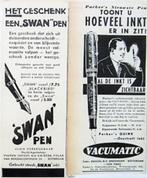 24 vintage advertenties reclames pennen 26-70 pen vulpen Pel, Verzamelen, Verzenden, Gebruikt, Vulpen, Overige merken
