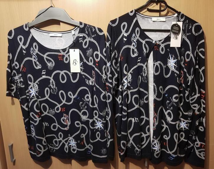 Bonita Twinset 46/XL, Kleding | Dames, Grote Maten, Nieuw, Trui of Vest, Blauw, Verzenden