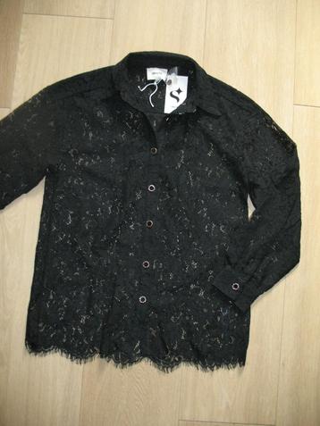 Shoeby Blouse Zwart Kant Maat 36 beschikbaar voor biedingen