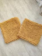 sierkussenhoes, Huis en Inrichting, Ophalen, Zo goed als nieuw, Geel, Vierkant