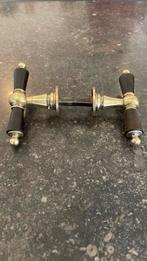 1x set Deurklinken / Krukken 19e Eeuw antiek Messing & hoorn, Ophalen of Verzenden