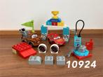 Duplo bliksem Mc Queen racedag Cars 10924 (compleet) 2, Ophalen of Verzenden, Zo goed als nieuw, Complete set, Duplo