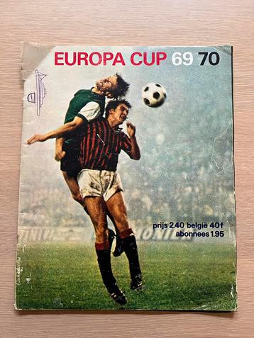 Europa Cup 1969-1970 Catalogus beschikbaar voor biedingen