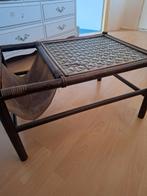 Manou tafeltje, Riet of Rotan, Rechthoekig, 50 tot 75 cm, 75 tot 100 cm