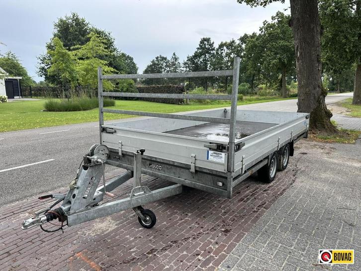 Hulco tandemasser multitranporter plateauwagen 405x203 3.0T, Auto diversen, Aanhangers en Bagagewagens, Gebruikt