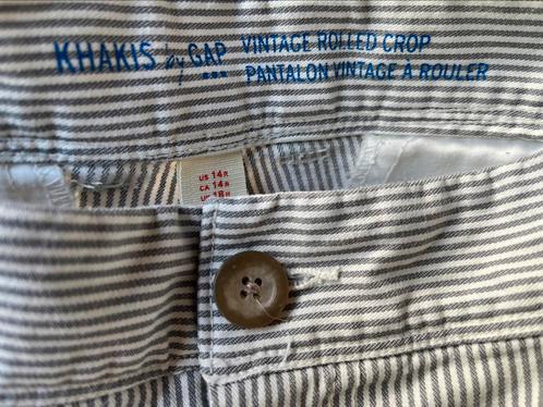 Vintage rolled crop pantalon Gap mt 46, Kleding | Dames, Broeken en Pantalons, Zo goed als nieuw, Maat 46/48 (XL) of groter, Wit