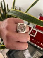 2x Zware Zilveren Heren Ring - Hobo Coin Buffalo, Sieraden, Tassen en Uiterlijk, Ringen, 19 tot 20, Heer, Nieuw, Ophalen of Verzenden