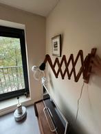 Vintage deens design houten schaarlamp, Huis en Inrichting, Lampen | Wandlampen, Ophalen, Zo goed als nieuw