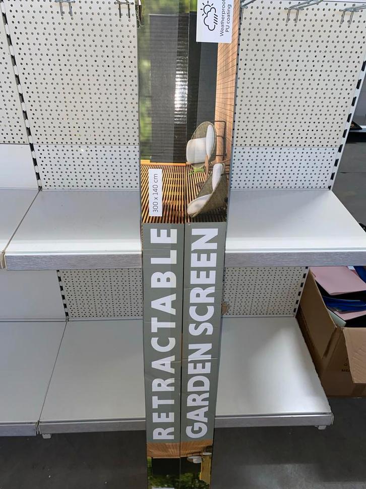 3x Uitschuifbaar Tuinscherm - Nieuw in Verpakking, Tuin en Terras, Tuinschermen, Nieuw, Ophalen of Verzenden