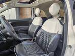 Fiat 500 1.2 Lounge Black&White Leder Navigatie Spotify, Auto's, Voorwielaandrijving, Gebruikt, 4 cilinders, 4 stoelen