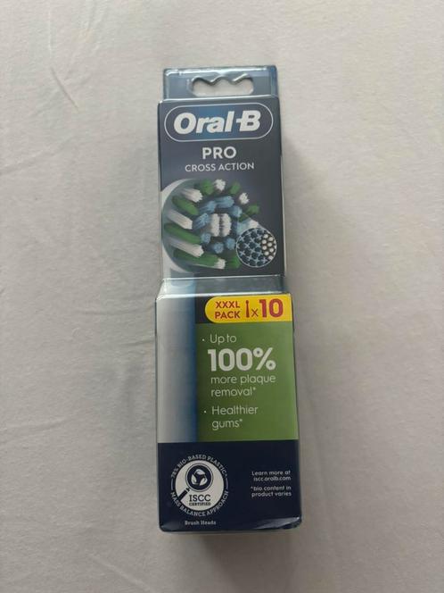 Oral b opzetborstels pro cross action 10 stuks, Sieraden, Tassen en Uiterlijk, Uiterlijk | Mondverzorging, Nieuw, Opzetborstel