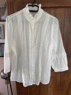 Purdey ecru blouse met kant - maat 38, Maat 38/40 (M), Beige, Ophalen of Verzenden, Zo goed als nieuw