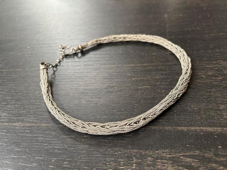 Gevlochten Vintage ketting choker tribal viking sieraden, Sieraden, Tassen en Uiterlijk, Kettingen, Zo goed als nieuw, Ophalen of Verzenden